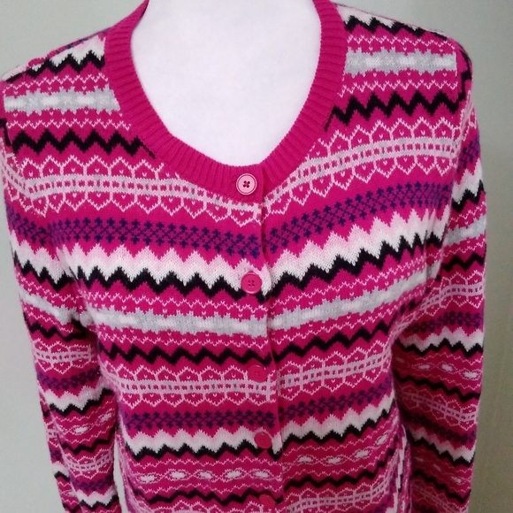 Talbots Lambswool Blend Fair Isle Sweater - Picture 2 of 7